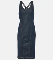 [Alaia] Alaïa Denim midi dress AU 8 blue
