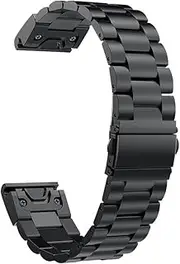 [ISOUDE] 26 22 20mm Watchband Wrist Metal Straps For Garmin Fenix 6S 6X 6Pro 5X 5 5S 3HR Easyfit Quick Stainless Steel Fenix 7X 7 7S Belt