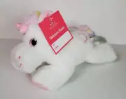 Homersbest Unicorn Plush Pink White Pastels Heart Valentine NWT 9in Stuffed Toy