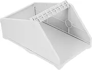 Veemoon Thermal Label Holder for Fan Fold Labels Compact Plastic Storage for Desktop Thermal Printers Easy Setup Broad Compatibility for Office Home Use