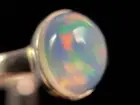 OPAL RING - Sterling Silver, Size 10 - Welo Opal Dainty Ring Jewelry, 49246
