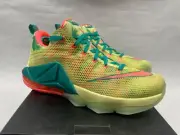 Nike Lebron XII Low Prm 776652 383 9.5 Lebronald Palmer Lime Mango DS NEW 12