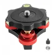 Tripod Leveling Head Camera Tripod Leveler Base with +/-5 Degree Precision Ad...