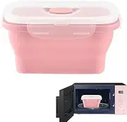 Collapsible Food Storage Containers | Collapsible Silicone Food Storage Containers with Lids & Vent,Outdoor Meal Cereal Prep Bowl Kitchen Pantry Organization, Microwave & Freezer Borato
