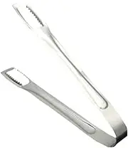 Cabilock Stainless Steel Food Serving Tongs Ice Tongs for Kitchen Party Bar Use Silver for Appetizers Desserts Fruits Salads