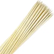 Bamboo Smores Sticks (50 Pcs), Extra Long 17.5" Marshmallow Roasting Sticks for Fire Pit, 5mm Heavy Duty Wooden Skewers for Smore Hot Dog Barbecue Thick Sticks for Campfire Grilling Camping Bonfire