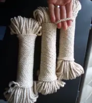 5mm macrame cord, 3skeins 100% cotton rope for crafting, good quality cording