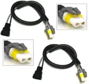 Extension Wire Ceramic 9006 HB4 Two Harness Head Light Bulb Plug Replacement OE