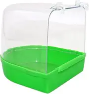 BAZEITFLOW Caged for Small Birds Covered Bath Cage for Parrots Canaries Random Color Durable for Budgies Cockatiels More
