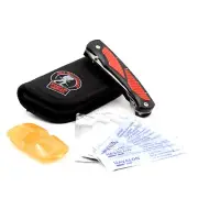 Havalon Shockey Titan XTC - AUS-8 + Scalpel - Black/Red - Premium Utility Knife!