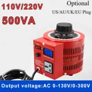 0.5KVA LCD Electric AC110/220V Variable Voltage Regulator Metered