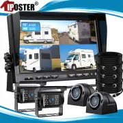 10.1" Quad Split Monitor CCD Backup Camera -24V For Truck Reversing Rear view