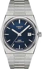 [Tissot] Men's PRX Swiss Automatic Dress Watch with Stainless Steel Strap, Grey, 12 (Model: T1374071104100), Grey