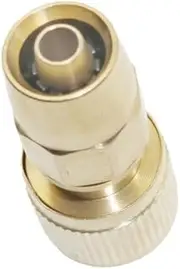1pc 3/8 Inch Hose Copper Connectors with Lock Nut Expandable Retractable Car Wash Hose Connector Plumbing Pipe Fitting