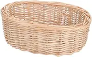 Generic Hand Woven Food Storage Basket Decorative Basket for Fruits Bread and Snacks Versatile Durable Picnic and Kitchen Organizer for Home Use
