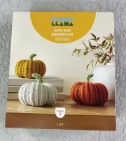 Mondo Llama Knit Pumpkin Kit: Create-Your-Own, Makes 3