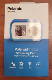 Polaroid ID922 Streaming Cam Digital/Action Waterproof Camera - Blue NEW!