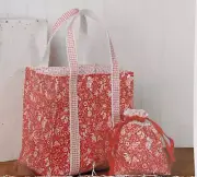 Red & White Fabric for Sew Portable Tote & Bag Jenni Calo Connecting Threads