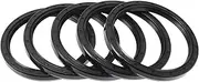 X AUTOHAUX Universal Oil Seal TC Double Lip W Steel Spring Seal Ring Rotary Shaft Seal 75x90x8mm High Pressure Nitrile Rubber Black 5 Pcs