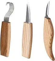 3pcs Hand-carving Cutter Whittling Knife Tool Woodworking Hand Carving Chisel Cutter Steel Carving Knives Kit Wood Carving Kit Steel Carving Cutter Chrome Vanadium Alloy Steel