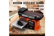 SHOGUN 500W Belt Disc Sander Power Tool Linisher Machine Grinder Bench Sanding 4x36" Belt 6" Disc