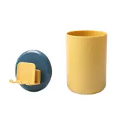 2Set 2-In-1 Toothbrush Holder Adhesive Wall Hanging Bathroom Organizer Mouth Cup Wash Set Save Space Multipurpose