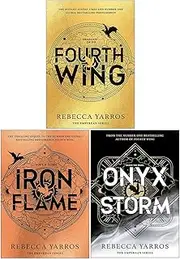 The Empyrean Series Collection 3 Books Set By Rebecca Yarros (Fourth Wing, Iron Flame & Onyx Storm)