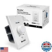 Herdio 100W Volume Control Knob for Speakers, Flush in Wall Volume Controller