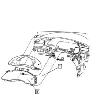 Genuine Mopar Instrument Panel Cluster 68024469AA