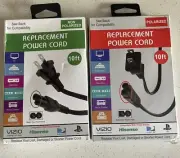 Vizio 10FT Replacement Power Cord (1 Polarized And 1 Non-Polarized)