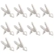 5X(10Pcs Baby Kids T-shape Plastic Pacifier Clips Soother Dummy Badge3445