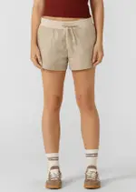 [Lorna Jane] Retro Flashdance Shorts in Neutrals, Size - Large L Latte