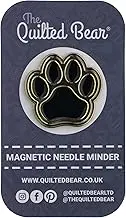 The Quilted Bear Needle Minders - Magnetic Enamel Needle Keeper for Sewing Pins, Sewing Needles, Embroidery Needles, Cross Stitch Needles - Dog Paw