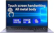 Morostron 15.6 Inch Touch Laptop PC Win11.16GB RAM 512GB SSD, Celeron N5095 Quad Core,FHD IPS 1920x1080, Backlit Keyboard, Fingerprint Unlock