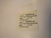 HO Scale Decals for ARMOUR REFRIGERATOR LINE - Reporting Marks ARLX