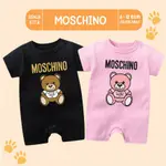 嬰兒衣服 T 恤連身衣 BABY MOSCHINO 連身衣男女皆宜