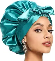 Satin Bonnet for Women, Silk Bonnet for Curly Hair, Satin Head Wraps for Black Women Hair Bonnet for Sleeping