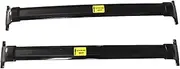 Aluminum 2PCS Crossbar Cross Bar Compatible for Chevrolet Equinox EV 2024 LT Roof Rack Bar(Black)