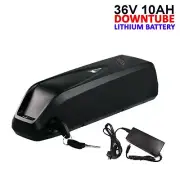 36V 10Ah Downtube Lithium Battery w' Charger for Electric Bike Bicycle Ebike Kit