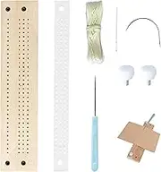 Bookbinding Tools Set with Punching Guide, Needles, Waxed Thread, Awl and Cradle, DIY Craft Kit