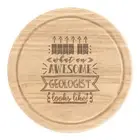 This Is What An Awesome Geologist Looks Like Round Chopping Cheese Board Funny