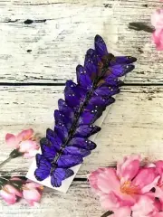 12 Feather Purple Monarch Butterflies 3inch- Violet Purple Butterfly picks