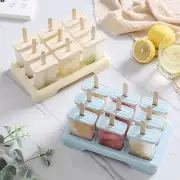 Ice Pop Mould Easy Release Safe to Use Homemade Ice Cream Maker 2 Colors