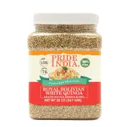 PRIDE OF INDIA White Royal Quinoa - Protein Rich Whole Grain Jar