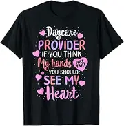 [VidiAmazing] Daycare Provider Heart Childcare Teacher Kindergarten Women ds883 T-Shirt