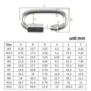Carabiner Quick link Strap Connector 304 Stainless Steel Chain Repair Shackle