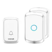 A50 Wireless Music Doorbell Waterproof Battery 1 Button 2 Receiver Home Bell Wireless Ring Bell Chime