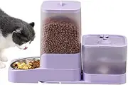 Automatic Pet Feeder - Automatic Feeder Cat Food Dispenser - Stainless Steel Bowl Large Capacity Container, Dog Accessories Pet Supplies for Feeding Watering