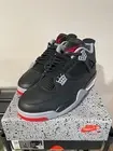 Jordan 4 Bred Reimagined Retro Size 10.5 FV5029-006 NEW Black Red Grey White