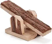 Wooden Pets Chew Small Animal Rabbit Rat Guinea Pig Hamster Seesaw Cage Toys